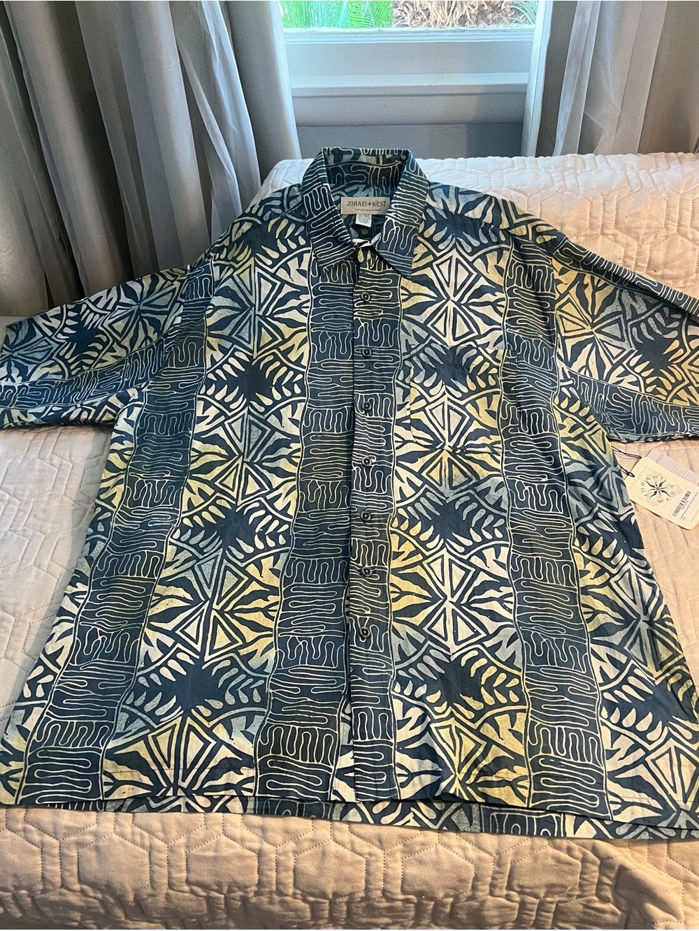 Vintage Johari West Vintage Hawaiian Shirt Big and Tall 3XL Multicolor EUC